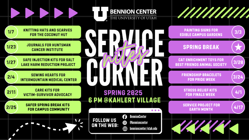 Spring Service Corner Hours 2025